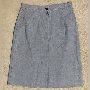 Michele Black and White Pencil Skirt